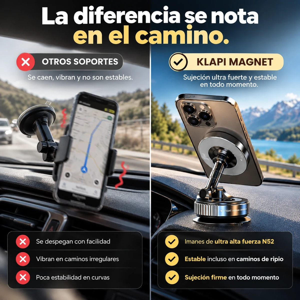 Klapi Magnet® El Soporte de Alta Resistencia.