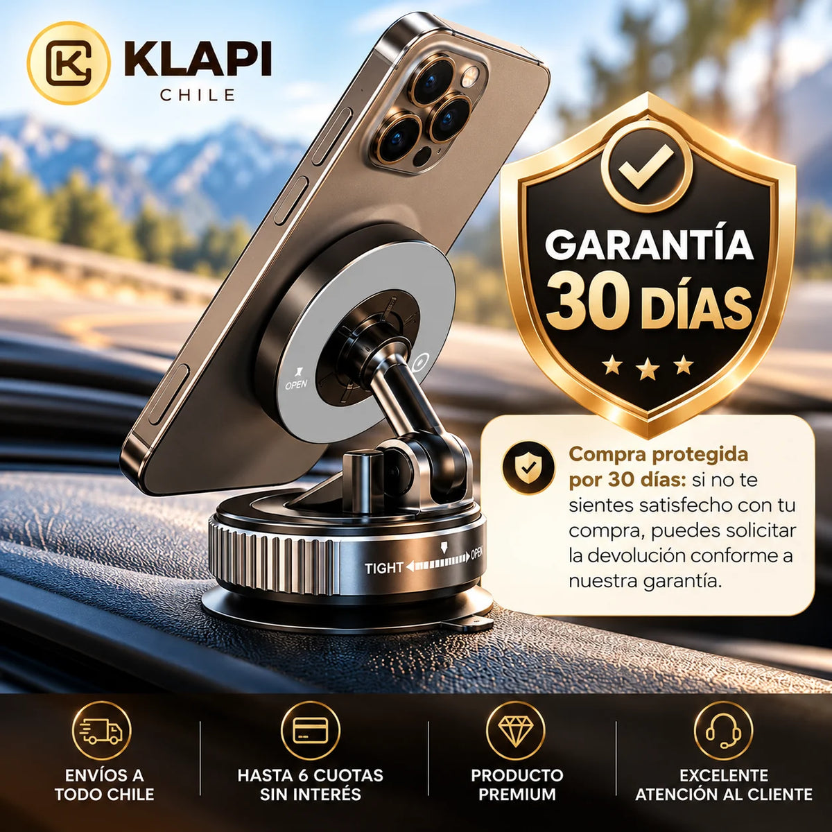 Klapi Magnet® El Soporte de Alta Resistencia.